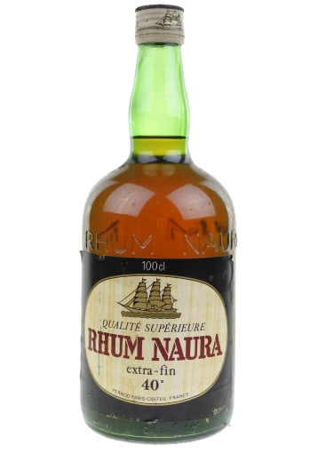 Naura Rum Extra end 1980s 40° (black label)