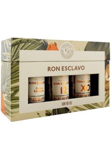 Ron Esclavo - Coffret 3 x 5cl - Gran Reserva 12 ans et XO