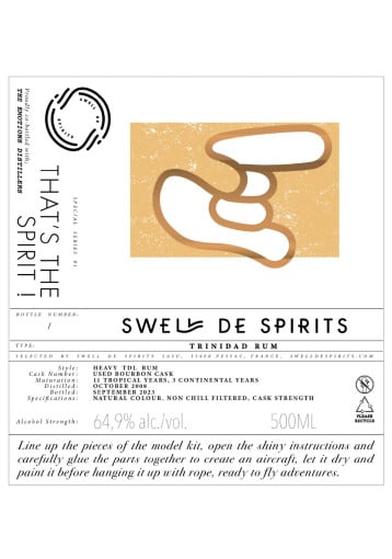 Swell de Spirits - That’s The Spirit Heavy Trinidad TDL Rum 2008