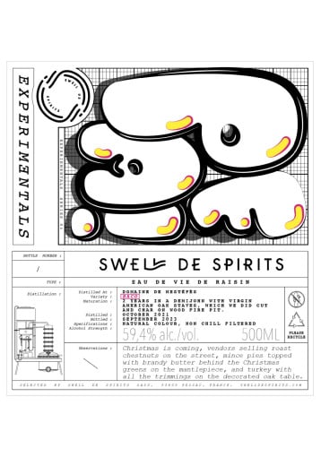 Swell de Spirits - Experimentals Series Grape brandy 2021, Domaine Mestépès, 100%Baco,