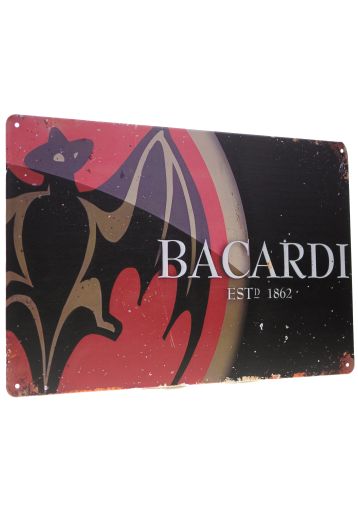 Metal plate Bacardi