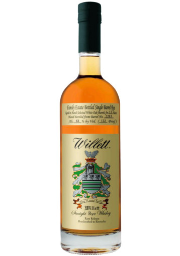 Willett - 12 ans 2012 Rye Single Barrel Collection Itinéraires