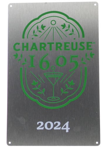 Plaque métal Chartreuse 1605