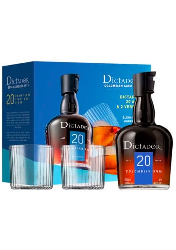 Dictador - 20 ans Coffret + Verres