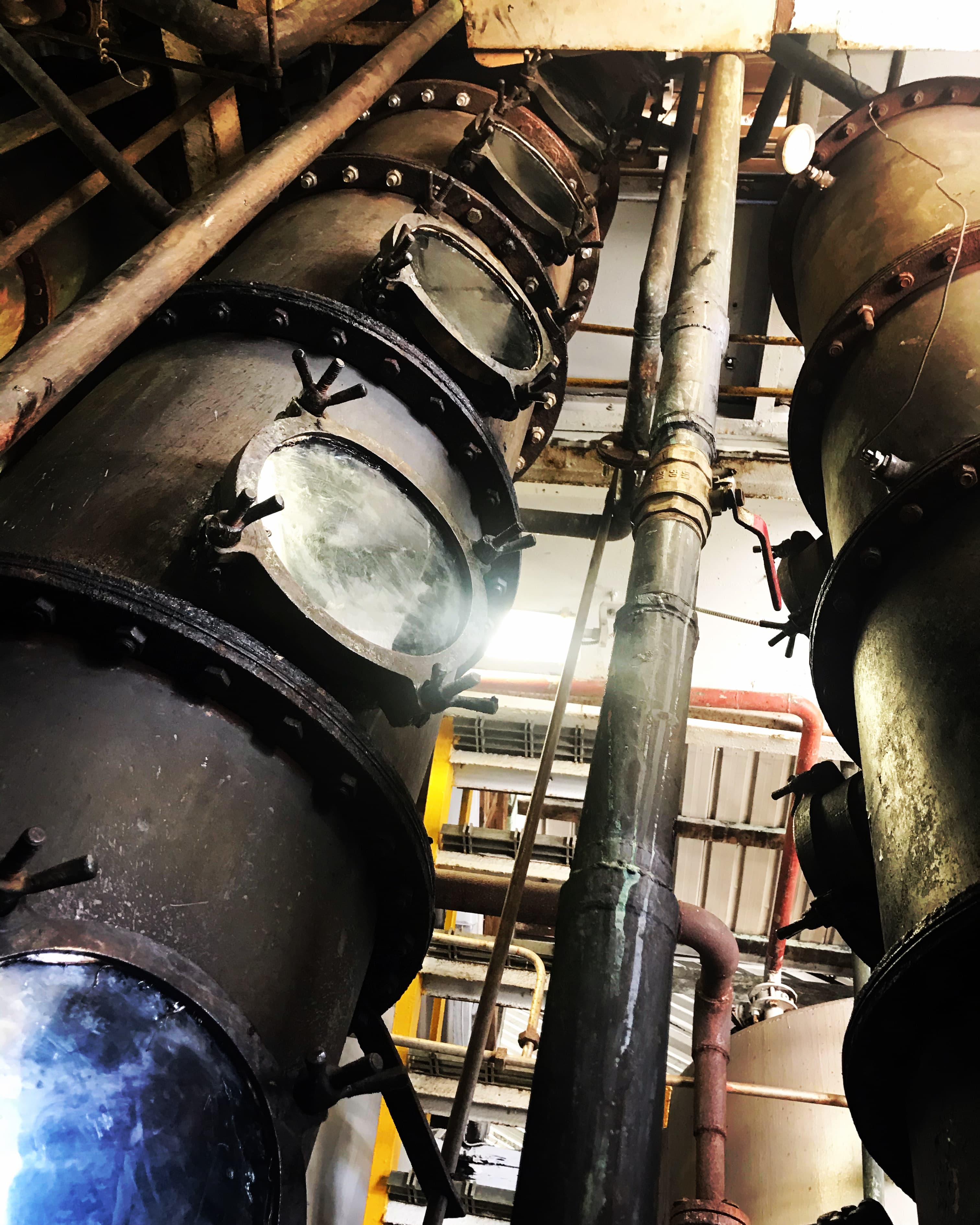 Colonne de distillation d'Antigua Distillery